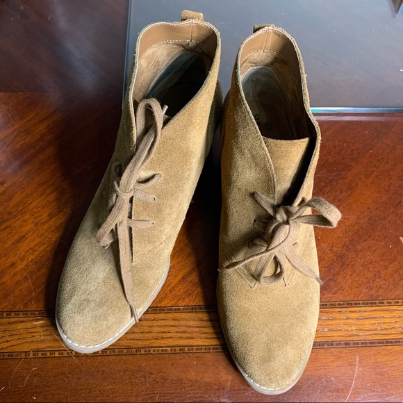 Susina Suede Leather Booties - Picture 2 of 11